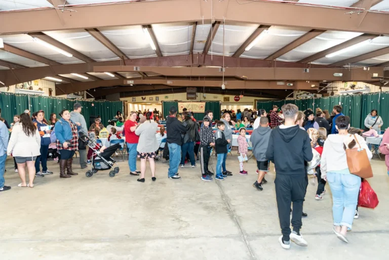 Families filling the Fiesta hall